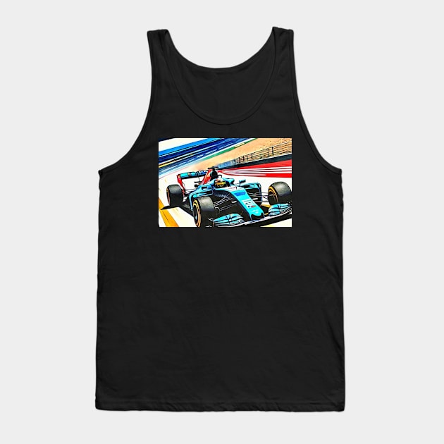 Racer, motif 3 Tank Top by Zamart20